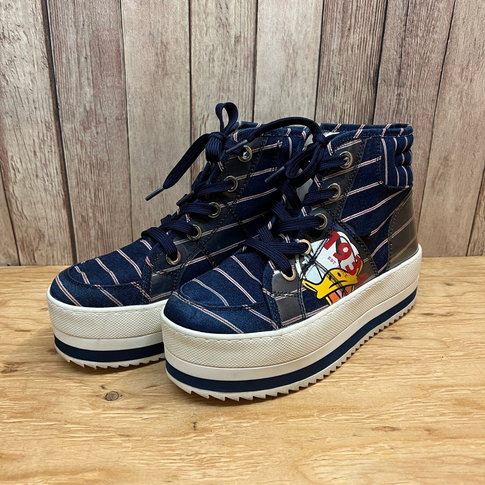 Disney x Call It Spring Donald Duck Platform High Top Sneakers – Women's Size 7